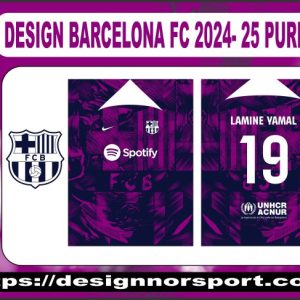 DESIGN BARCELONA FC 2024- 25 PURPURE