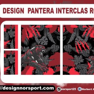 DESIGN  PANTERA INTERCLAS ROJO
