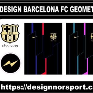 DESIGN BARCELONA FC GEOMETRIC