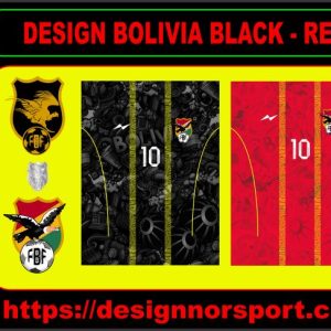 DESIGN BOLIVIA BLACK - RED