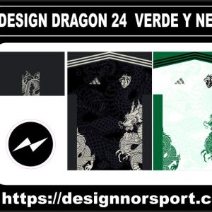 DESIGN DRAGON 24  VERDE Y NEGRO