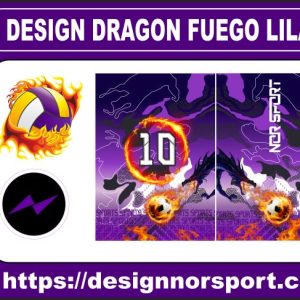DESIGN DRAGON FUEGO LILA