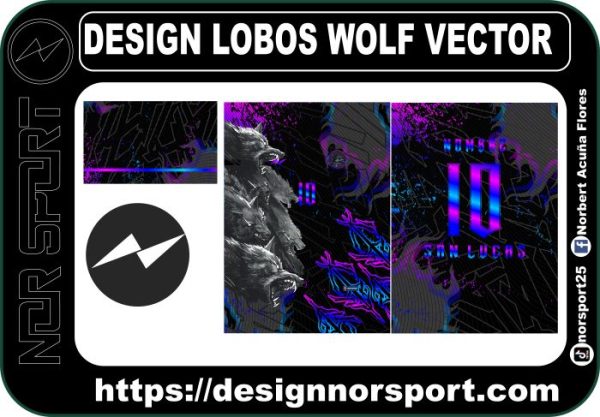 DESIGN LOBOS WOLF VECTOR
