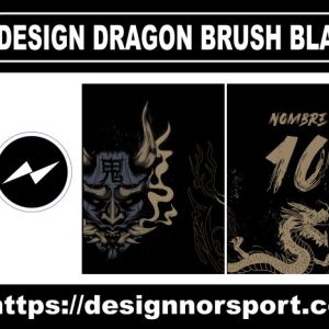 DESIGN DRAGON BRUSH BLACK