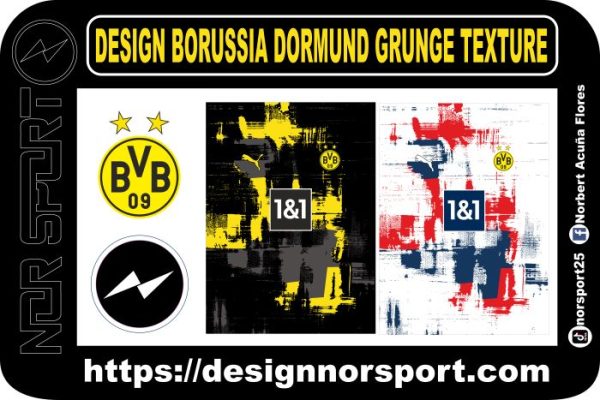 DESIGN BORUSSIA DORMUND GRUNGE TEXTURE