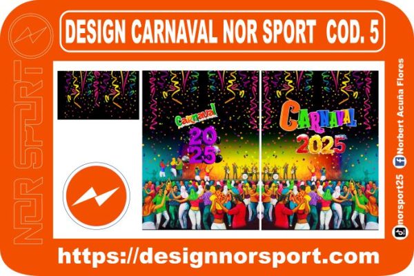 DESIGN CARNAVAL NOR SPORT  COD. 5