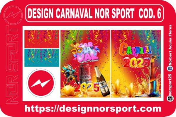 DESIGN CARNAVAL NOR SPORT  COD. 6