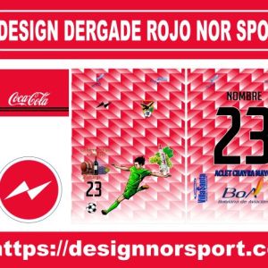 DESIGN DERGADE ROJO NOR SPORT