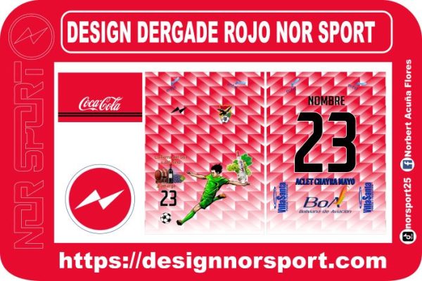 DESIGN DERGADE ROJO NOR SPORT