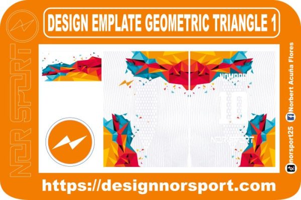 DESIGN EMPLATE GEOMETRIC TRIANGLE 1