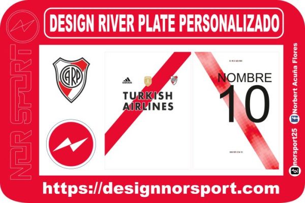 DESIGN RIVER PLATE PERSONALIZADO