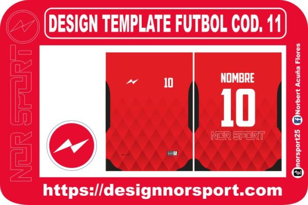 DESIGN TEMPLATE FUTBOL COD. 11
