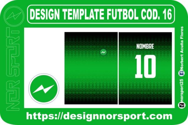 DESIGN TEMPLATE FUTBOL COD. 16