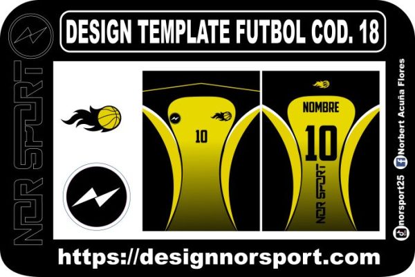 DESIGN TEMPLATE FUTBOL COD. 18