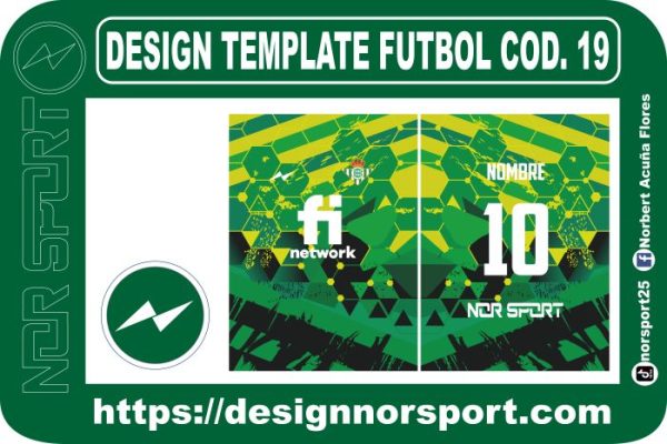 DESIGN TEMPLATE FUTBOL COD. 19