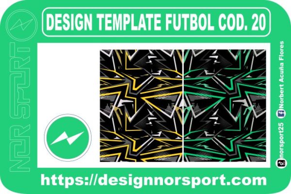 DESIGN TEMPLATE FUTBOL COD. 20