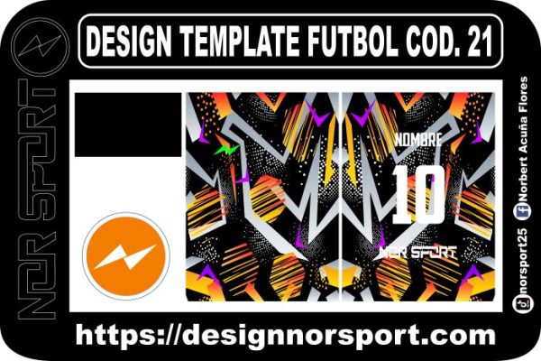 DESIGN TEMPLATE FUTBOL COD. 21