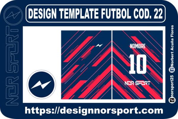 DESIGN TEMPLATE FUTBOL COD. 22