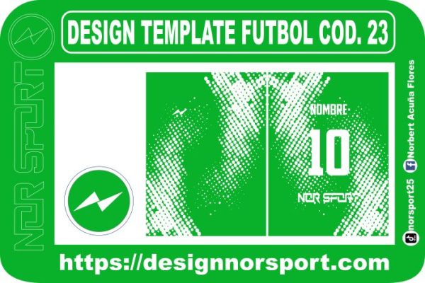 DESIGN TEMPLATE FUTBOL COD. 23