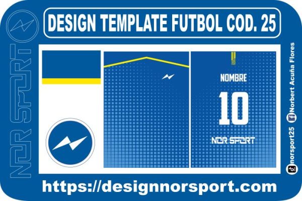 DESIGN TEMPLATE FUTBOL COD. 25