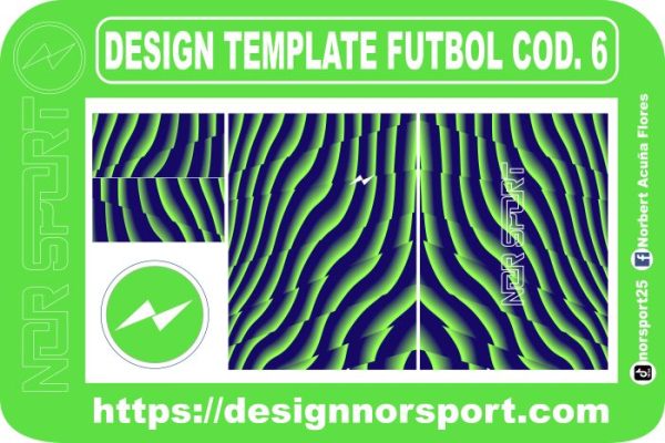 DESIGN TEMPLATE FUTBOL COD. 6