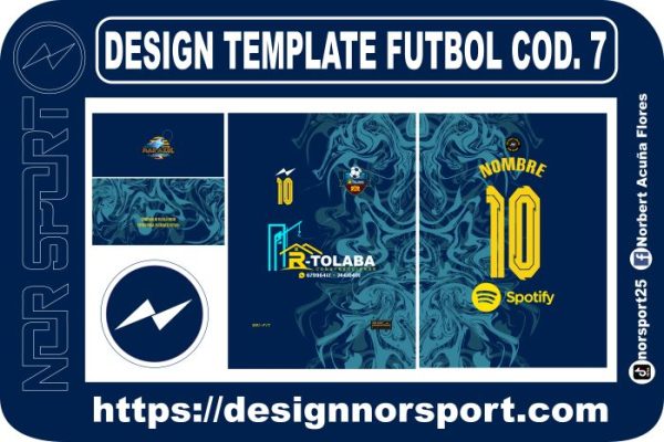 DESIGN TEMPLATE FUTBOL COD. 7