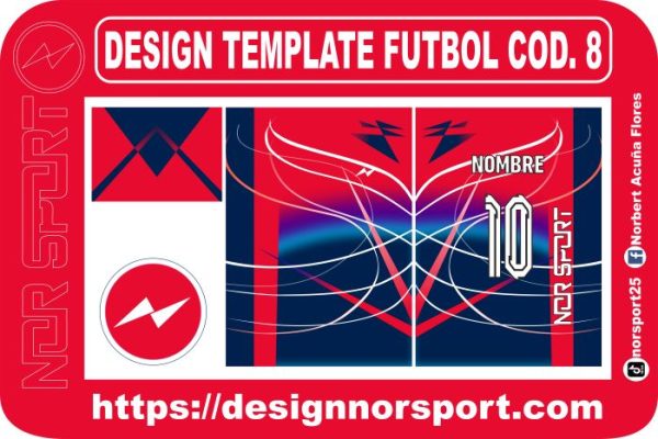 DESIGN TEMPLATE FUTBOL COD. 8