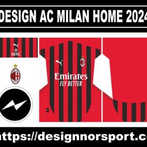 DESIGN AC MILAN HOME 2024-25