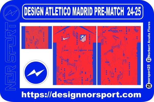 DESIGN ATLETICO MADRID PRE-MATCH  24-25