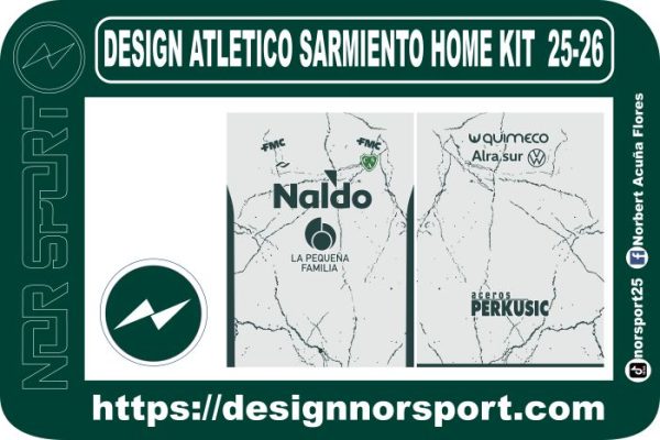 DESIGN ATLETICO SARMIENTO HOME KIT  25-26