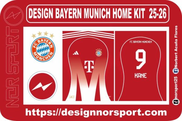 DESIGN BAYERN MUNICH HOME KIT  25-26