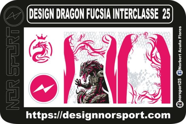DESIGN DRAGON FUCSIA INTERCLASSE  25
