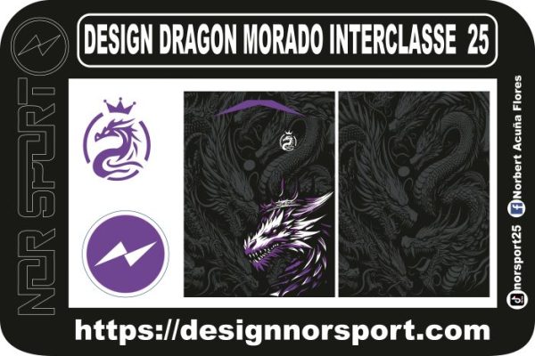 DESIGN DRAGON MORADO INTERCLASSE  25