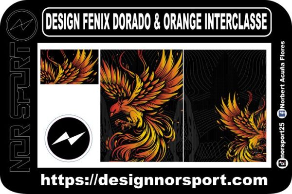 DESIGN FENIX DORADO & ORANGE INTERCLASSE