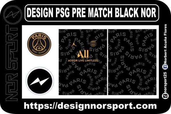 DESIGN PSG PRE MATCH BLACK NOR