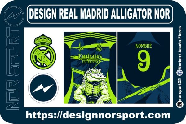 DESIGN REAL MADRID ALLIGATOR NOR
