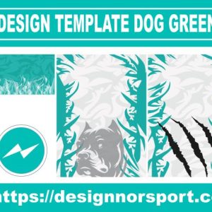 DESIGN TEMPLATE DOG GREEN 25