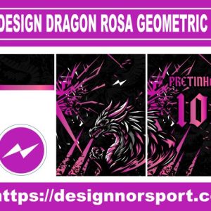 DESIGN DRAGON ROSA GEOMETRIC NOR