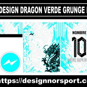 DESIGN DRAGON VERDE GRUNGE NOR