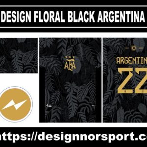 DESIGN FLORAL BLACK ARGENTINA NOR