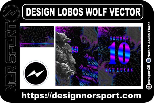 DESIGN LOBOS WOLF VECTOR