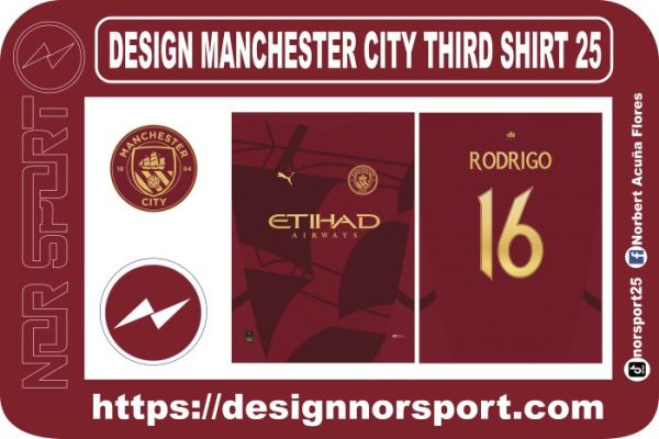 DESIGN MANCHESTER CITY THIRD SHIRT 25