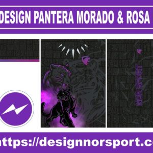 DESIGN PANTERA MORADO & ROSA NOR