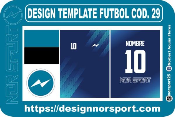 DESIGN TEMPLATE FUTBOL COD. 29