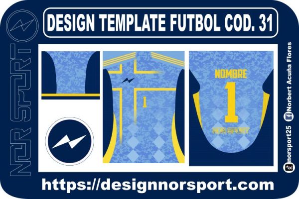 DESIGN TEMPLATE FUTBOL COD. 31