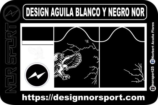 DESIGN AGUILA BLANCO Y NEGRO NOR