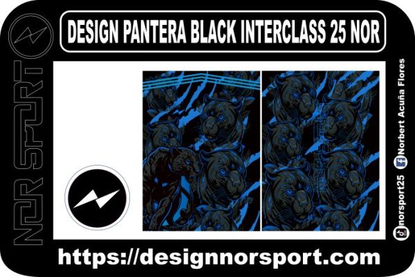DESIGN PANTERA BLACK INTERCLASS 25 NOR