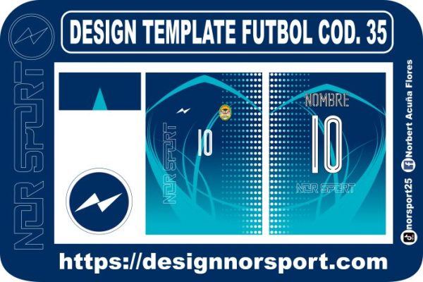 DESIGN TEMPLATE FUTBOL COD. 35
