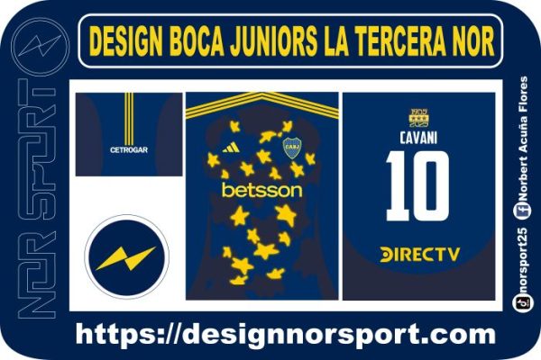 DESIGN BOCA JUNIORS LA TERCERA NOR