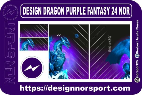 DESIGN DRAGON PURPLE FANTASY 24 NOR